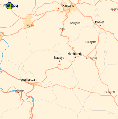 Plan des en,virons de Macaye